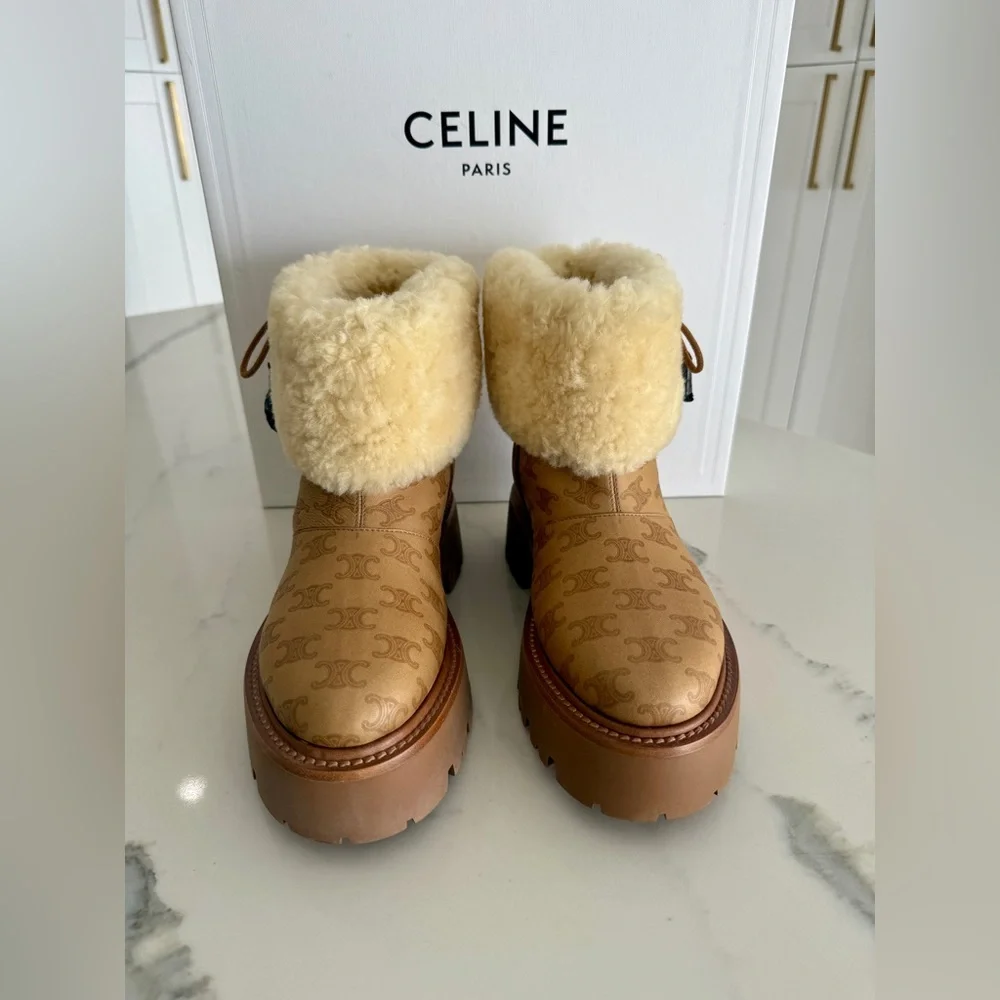 Celine Bulky Cropped Triomphe Boot - Picture 2 of 9